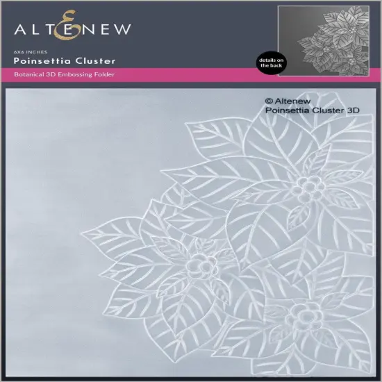 Poinsettia Cluster 3D Embossing Folder {1}