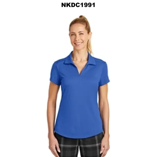 Nike&reg; Women&rsquo;s Dri-FIT Short Sleeve Micro Pique 2.0 Polo Anthracite {3}