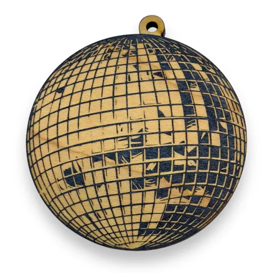 Ornament - Black - Disco Ball {1}