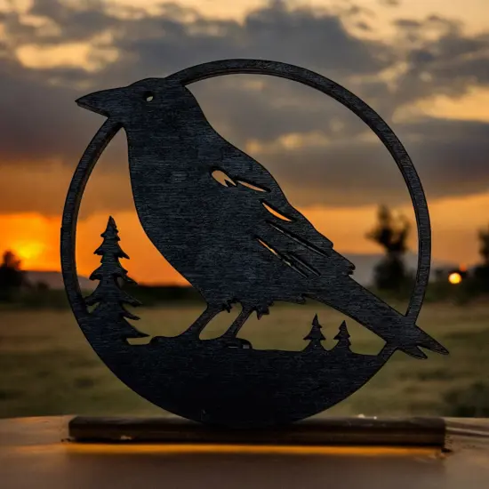 Ornament - Black - Crow Raven {2}