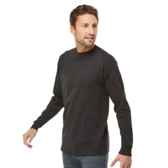 American Apparel&reg; Fine Jersey Crewneck Long Sleeve Tee True navy {5}