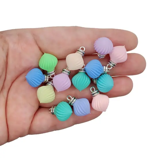 10-20 Mini Christmas Ornaments, Cute Pastel Baubles for Tiny Trees, Dollhouse Miniatures, Adorabilities {3}