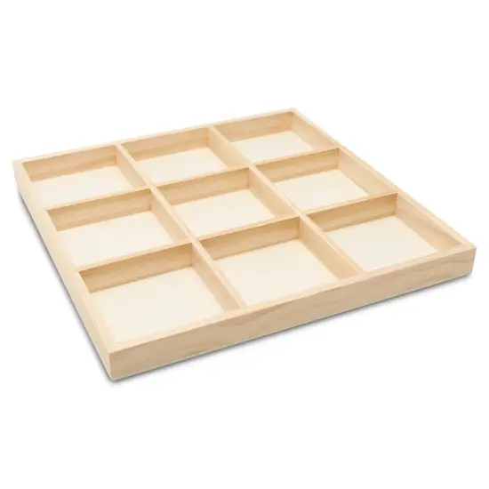 DIY Square Wooden Divided Serving Tray, 12 x 12", 9 Sections for Party | Woodpeckers {1}