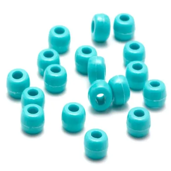 CousinDIY Fun Pack Acrylic Pony Beads 250/Pkg-Turquoise {4}