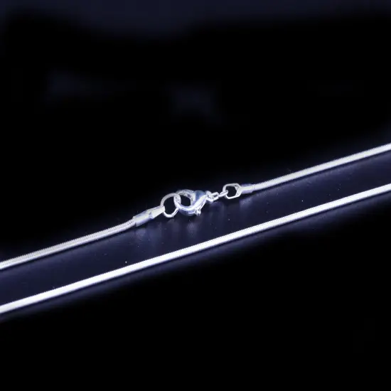 24 Pieces Snake Chain Necklace White Brightening 925 Silver Plated 1.2mm DIY Shining Link with Lobster Clasps for Jewelry Making (20 inch, Shining White Brightening) {1}