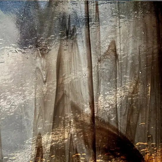 Crystal Black Prisma COE 96 Fusible Glass Sheets / Mosaic Squares - 4 Pack {3}