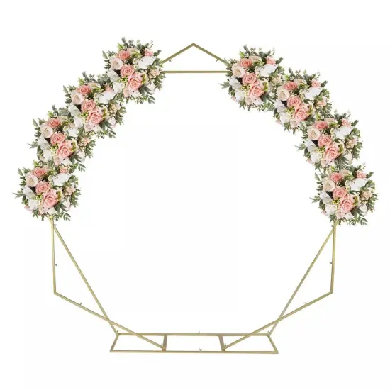 Wedding Arch Props Shaped Arch Geometric Shelf Party Stage Backdrop Flower Arch {1}
