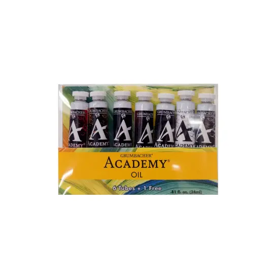 Grumbacher&reg; Academy&reg; Oil 7pc Bonus Set, 24ml. {1}