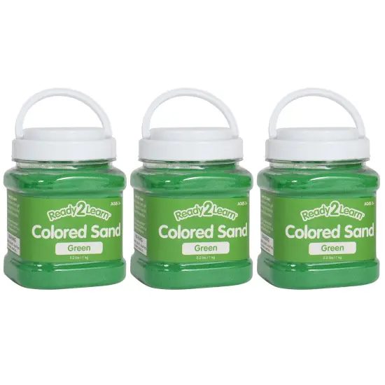 Colored Sand - Green - 2.2 lb. Jar - Pack of 3 {1}