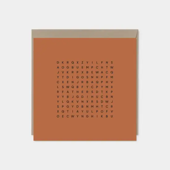 Happy Father's Day Word Search Card, {4}