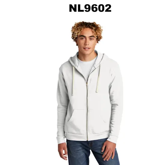 Next Level&reg; Unisex Santa Long Sleeve Cruz Zip Hoodie White {3}