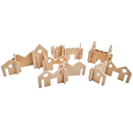 Little Happy Architect Wooden Blocks - Set of 22 - Ages 18m+ {4}