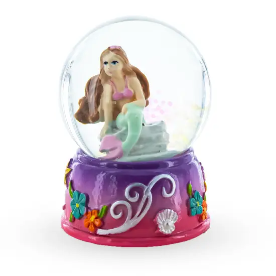 Enchanting Mermaid Oasis Miniature Water Globe {4}