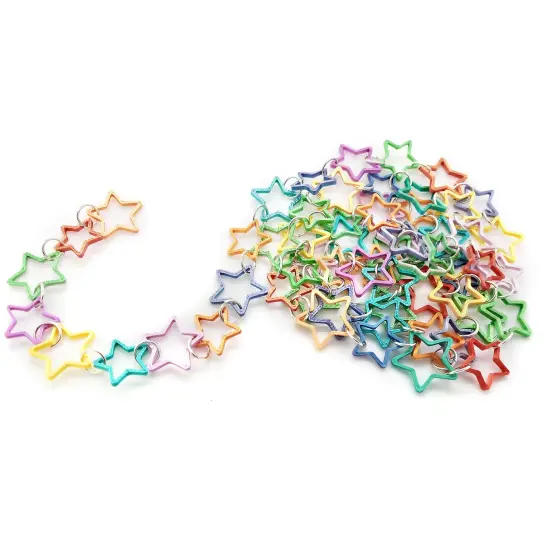 Garland for Miniature Christmas Trees, Pastel Rainbow Stars, 3 feet long, Adorabilities {5}