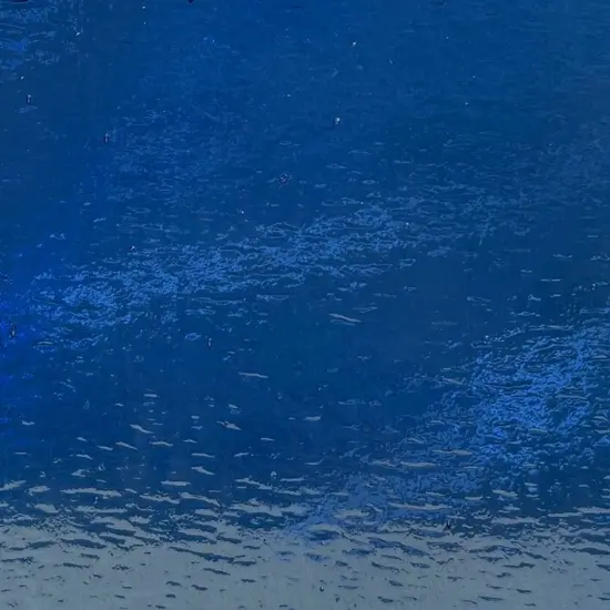 Wissmach COE 96-16 Sapphire Blue Transparent Fusible Glass Sheet {1}
