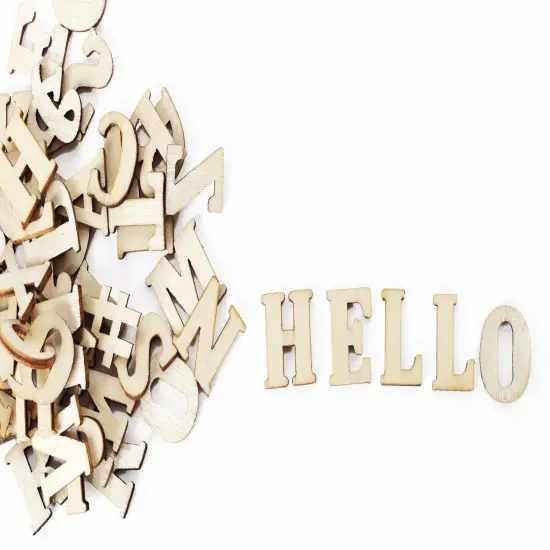 CousinDIY Unfinished Wood Alphabet Blocks .75" 54/Pkg-Serif {4}