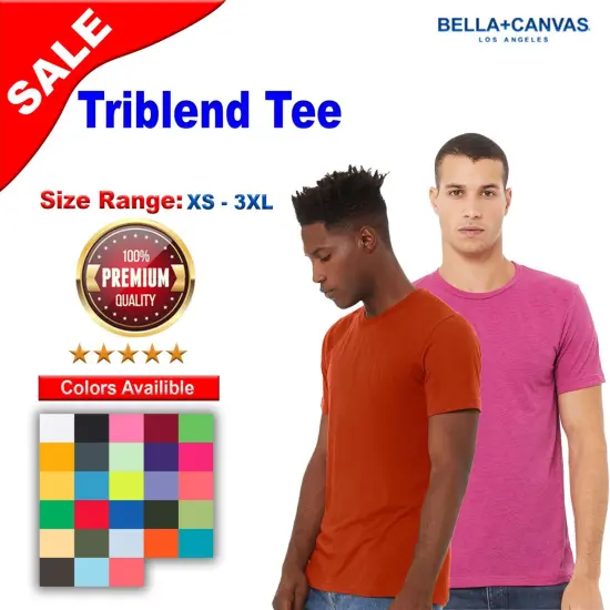 BELLA + CANVAS&reg; Triblend Short Sleeve Crewneck Tee Emerald Triblend {2}