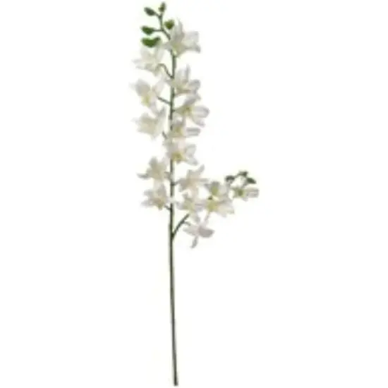 Premium 34" Artificial Dendrobium Orchid Spray &ndash; Lifelike Silk Flowers for Elegant Home Decor, Weddings, and Crafts &ndash; Long-Lasting Floral Arrangement {1}