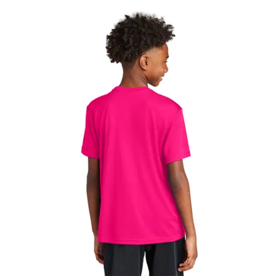 Sport-Tek&reg; Youth Crewneck Short Sleeve PosiCharge Competitor Tee Neon yellow {6}