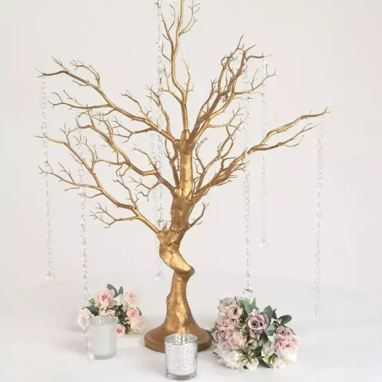 34" Gold MANZANITA TREE with Garlands Wedding Party CENTERPIECES {4}