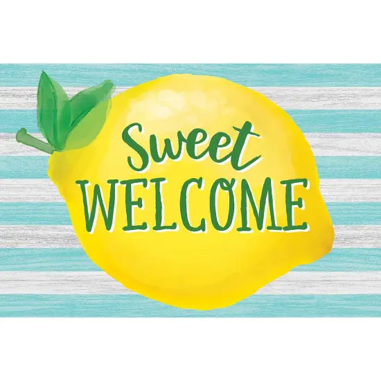 Lemon Zest Sweet Welcome Postcards, 4" x 6", 30 Per Pack, 6 Packs {2}