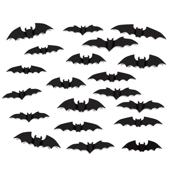 Beistle - Bat Silhouettes - Asstd - 12 Pack {1}