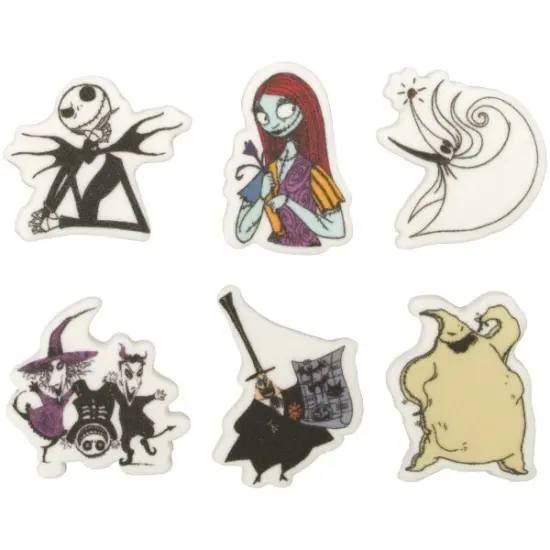 Disney Tim Burton's The Nightmare Before Christmas Sweet D&eacute;cor&reg; Edible Decorations 12ct {1}