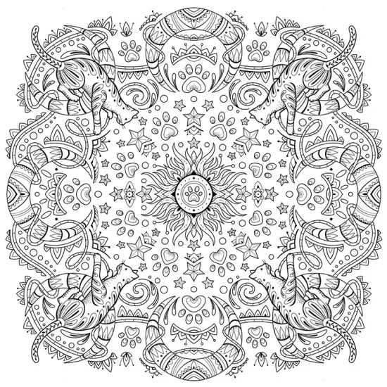 My Cat Mandala Coloring Book-Softcover {6}