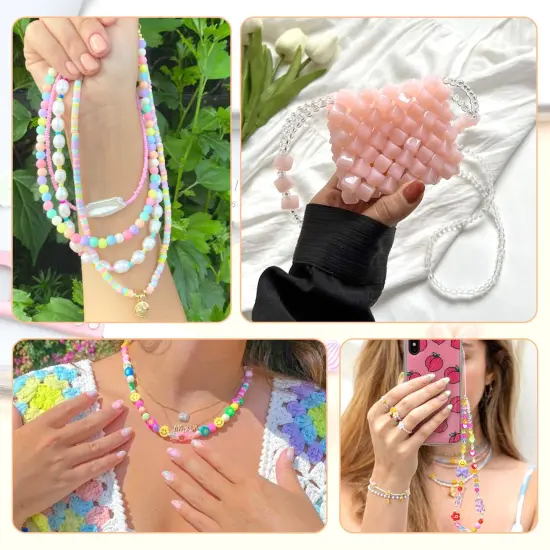 21 Pieces Beading Needles Set, 6 Sizes Seed Beads Needles Big Eye Beading Needles Collapsible Beading Needles Set for Jewelry Making {3}