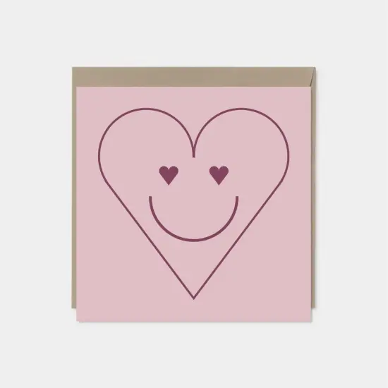 Heart Eyes Valentine's Day Card, Blank {1}