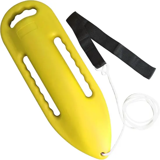 Lifeguard Float | Professional Rescue Can | Open Water Swim Buoy | Lifeguard Rescue Can Yellow Lemon Splash {1}