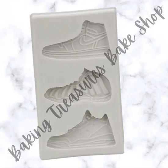 Sport Shoes Silicone Mold, 3 cavities, 3 different designs. {2}