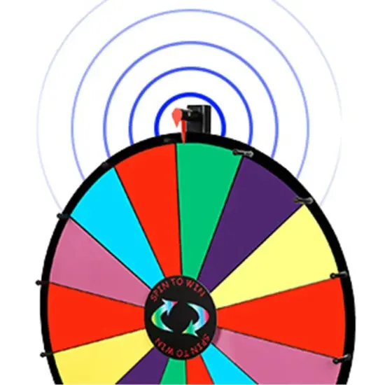 24" Tabletop Spinning Prize Wheel 14 Slots w/DryErasable Trade Show Carnival {2}