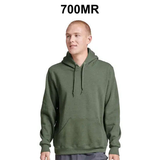 JERZEES&reg; Eco Premium Blend Ring-Spun Hooded Turtle Neck Long Sleeve Sweatshirt {3}