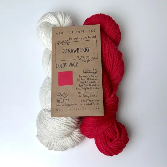 Wool Tincture Dye Color Packs Strawberry {1}