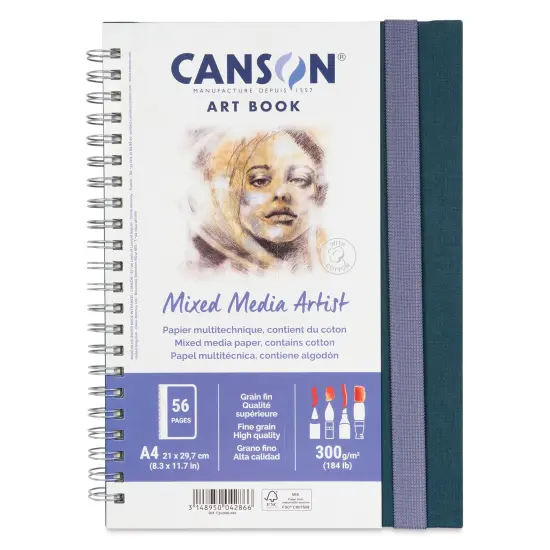 Canson Mixed Media Artist Art Book - 8-1/4" x 11-3/4", 28 Sheets {1}