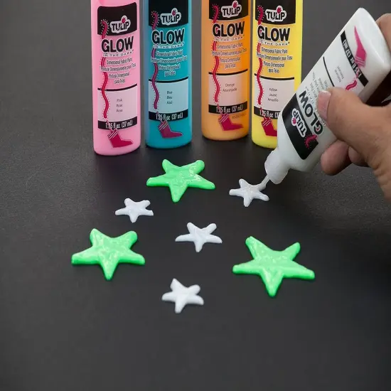 17581 Dimensional Metallic Fabric Paint, 6-Pack (Glow) {5}