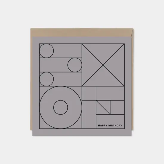 Geo Modern Line Art Card VII, Minimalist {1}