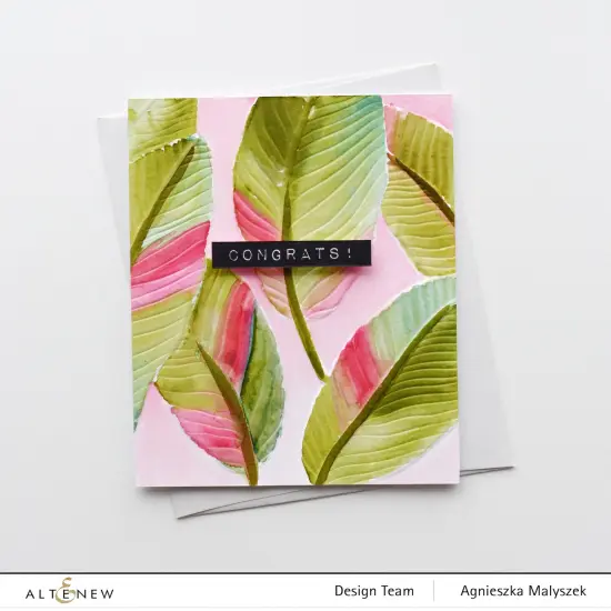 Banana Leaves 3D Embossing Folder {4}