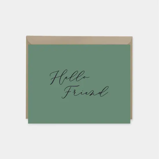 "Hello Friend" Card VI {1}