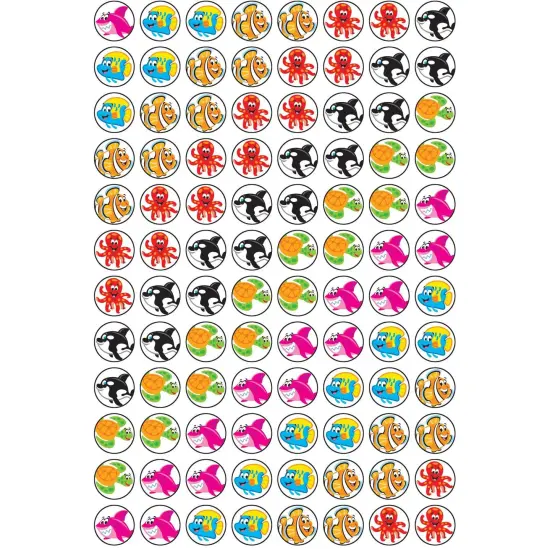 Sea Buddies&trade; superSpots&reg; Stickers, 800 Per Pack, 6 Packs {3}