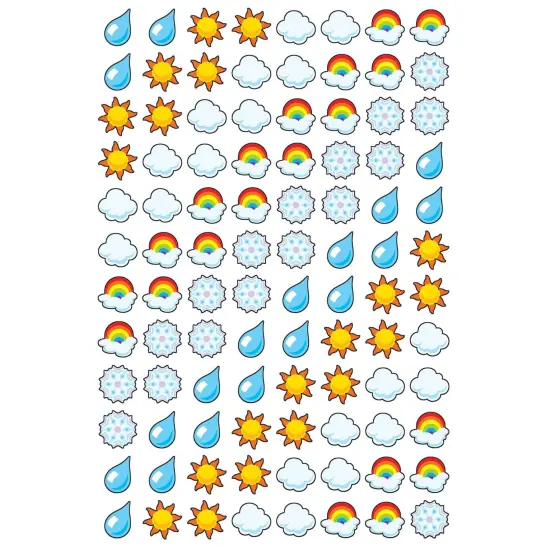 Weather superShapes Stickers, 800 Per Pack, 6 Packs {2}
