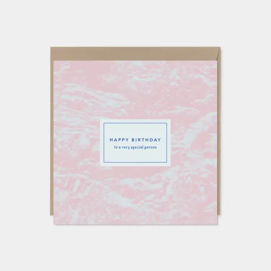 Happy Birthday Elegant Card, Art Card, {3}