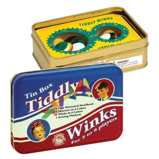 Channel Craft TTW Tiddly Winks in a Classic Toy Tin {1}