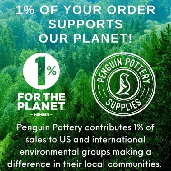 Penguin Pottery - Penguin's Choice Series - Basil - Low Fire Glaze Cone 06-04 for Low Fire Clay - Ceramic Glaze Pottery -1 Pint - 16 oz - 473 ml- {5}