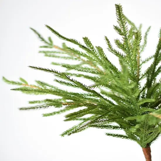 20" Faux Green Norfolk Pine Bush {3}