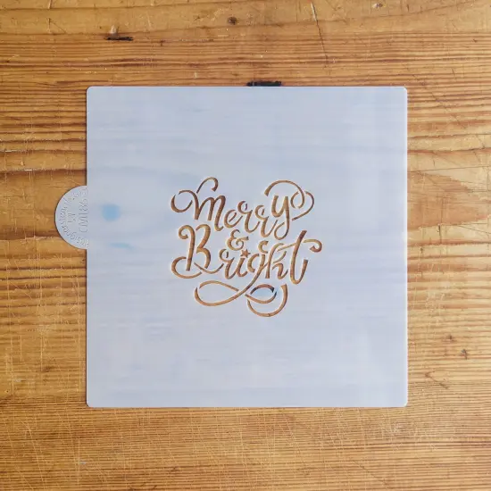 Merry & Bright Cookie & Craft Stencil | CM186 by Designer Stencils | Cookie Decorating Tools | {4}
