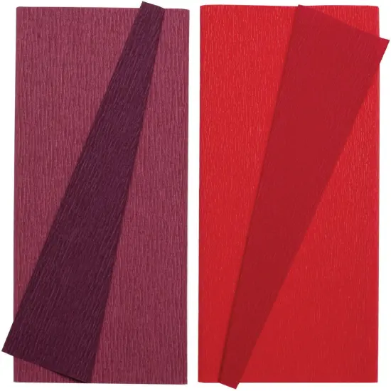 Lia Griffith Double-Sided Extra Fine Crepe Paper 2/Pkg-Sangria/Aubergine & Cherry/Raspberry {2}