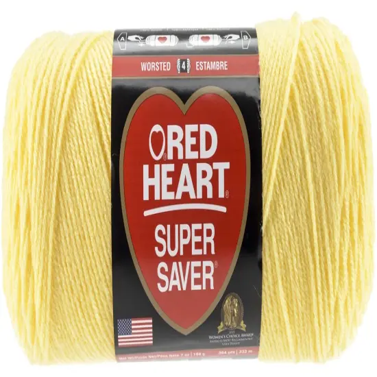 Multipack of 6 - Red Heart Super Saver Yarn-Lemon {2}