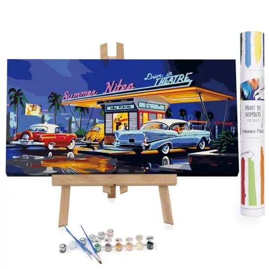 Summer Nites &ndash; Paint by Numbers Kit | DIY Painting | Canvas Art for Adults {1}